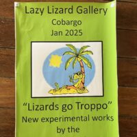 ‘Lizards Gone Troppo” Side Room Exhibition at The Lazy Lizard Gallery in Cobargo